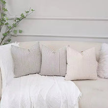 Load image into Gallery viewer, Pinstripe throw pillow cover