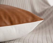Load image into Gallery viewer, Vegan Leather Pillow Cover