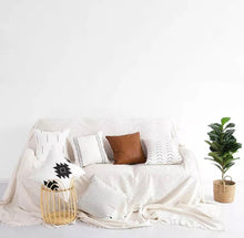 Load image into Gallery viewer, Throw Pillow Set 6, 18x18 Vegan leather throw pillow, Modern Minimal Accent Pillow Covers