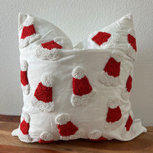 Load image into Gallery viewer, Tufted Santa Pillow Cover, 20x20 inch
