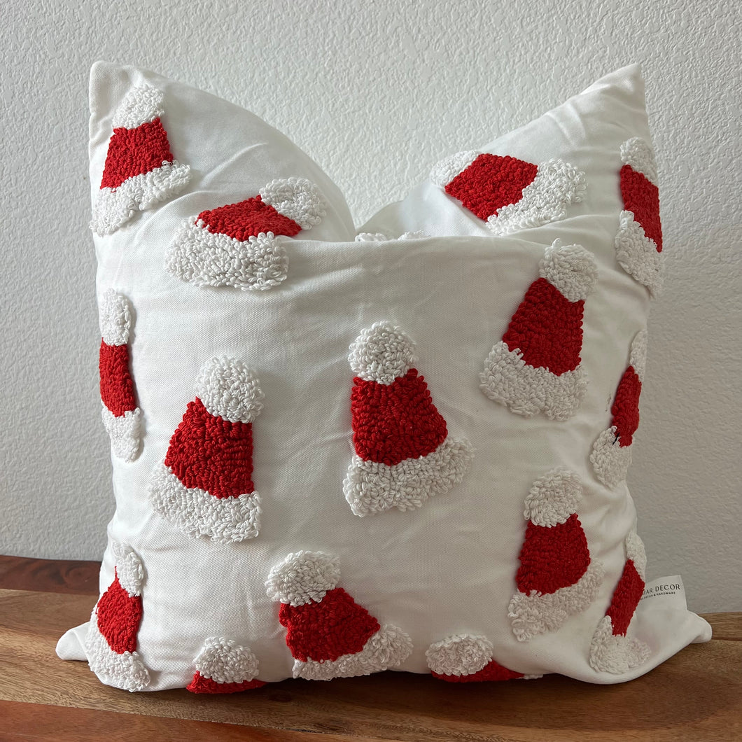 Tufted Santa Pillow Cover, 20x20 inch