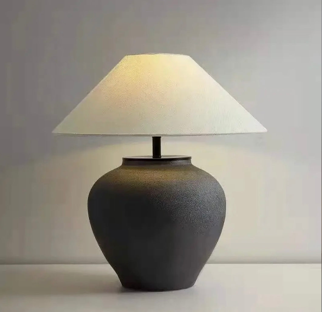 Ceramic Lamp with shade (and bulb)
