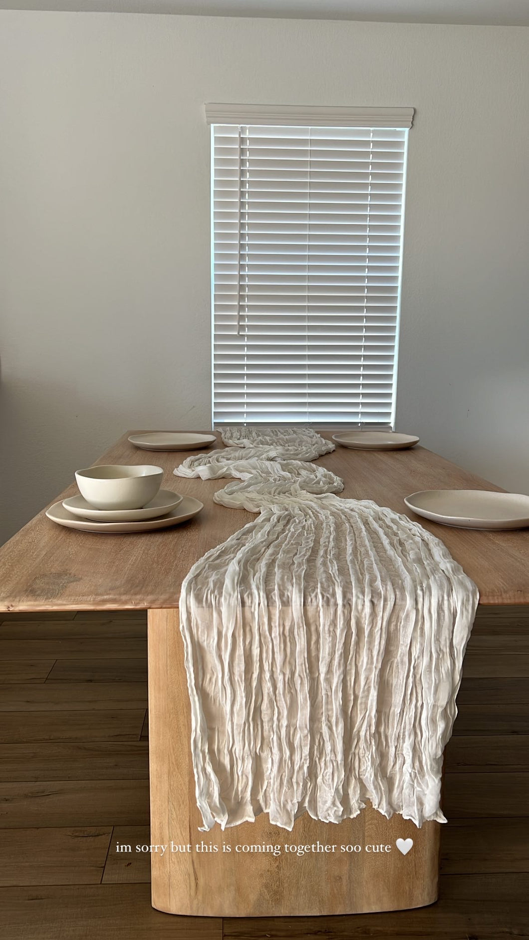 Cheese cloth - table runner