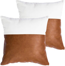 Load image into Gallery viewer, Vegan Leather Pillow Cover
