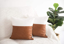 Load image into Gallery viewer, Vegan Leather Pillow Cover
